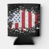 アメリカ平和国旗1776アメリカ州国家 缶クーラー (正面)