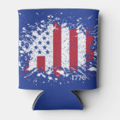 アメリカ平和国旗1776アメリカ州国家 缶クーラー (正面)