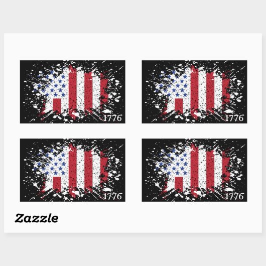 アメリカ平和国旗1776アメリカ州国立R 長方形シール (シート)