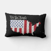 アメリカ平和国旗We the People America Lumbar P ランバークッション (裏面)