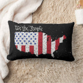 アメリカ平和国旗We the People America Lumbar P ランバークッション (ブランケット)