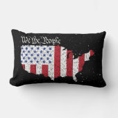 アメリカ平和国旗We the People America Lumbar P ランバークッション (正面)