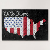 アメリカ平和旗アメリカのジグソーP ジグソーパズル (横)