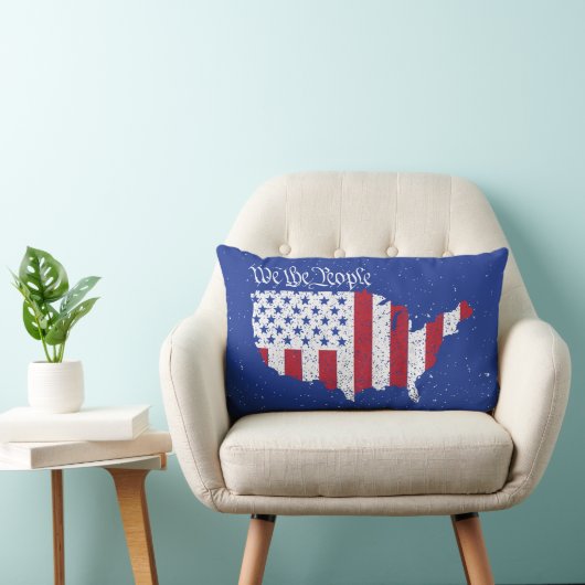 アメリカ平和旗アメリカ国民 ランバークッション (椅子)