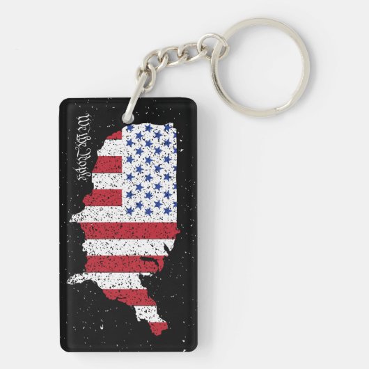 アメリカ平和旗アメリカ州ナショナル・ケチャイ キーホルダー (裏面)