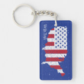 アメリカ平和旗アメリカ州国家 キーホルダー (正面)