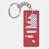 アメリカ平和旗アメリカ州国家 キーホルダー (正面左)