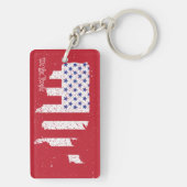 アメリカ平和旗アメリカ州国家 キーホルダー (裏面)