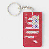アメリカ平和旗アメリカ州国家 キーホルダー (正面)
