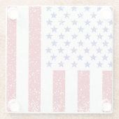 アメリカ平和旗グランジ州国 ガラスコースター (裏面)