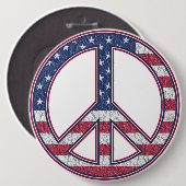 アメリカ平和 缶バッジ (正面&裏面)