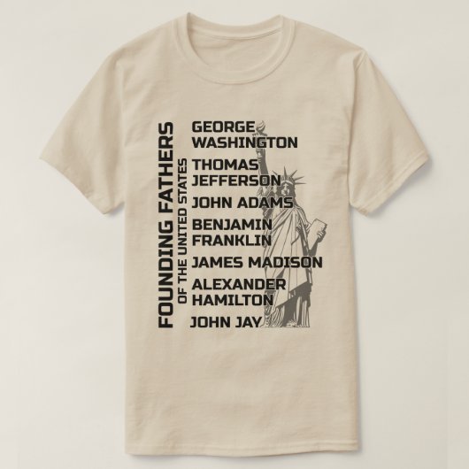 アメリカ建国の父 Tシャツ (デザイン正面)