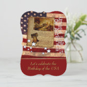 アメリカ建国記念日パーティーのご案内 招待状 (スタンド正面)