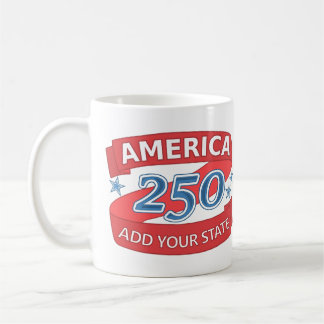 アメリカ建国記念250周年+州の独立記念日 コーヒーマグカップ