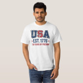 アメリカ建国1776年フリーダムTシャツ Tシャツ (正面フル)