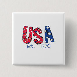 アメリカ建国1776年 アメリカ独立250周年記念  缶バッジ