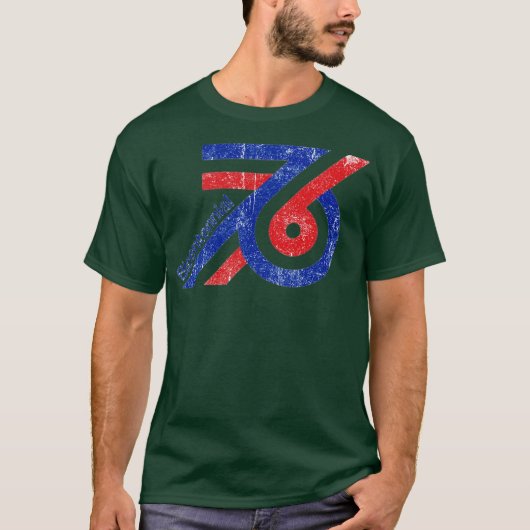 アメリカ建国200年 1776-1976 アメリカ合衆国独立記念日 ビンテージ Tシャツ (正面)