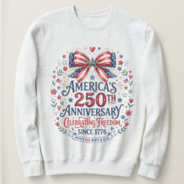 アメリカ建国250周年おしゃれボウタイ スウェットシャツ