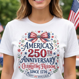 アメリカ建国250周年おしゃれボウタイ Tシャツ