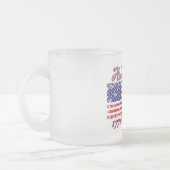 アメリカ建国250周年おめでとう フロストグラスマグカップ (左)