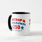 アメリカ建国250周年おめでとう マグカップ (正面左)