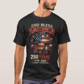 アメリカ建国250周年おめでとう Tシャツ (正面)