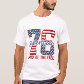 アメリカ建国250周年おめでとう Tシャツ (正面)