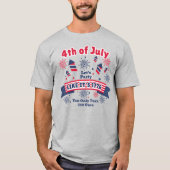 アメリカ建国250周年お祝いカスタマイズ可能デザイン Tシャツ (正面)