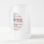 アメリカ建国250周年を祝おう フロストグラスビールジョッキ (正面左)