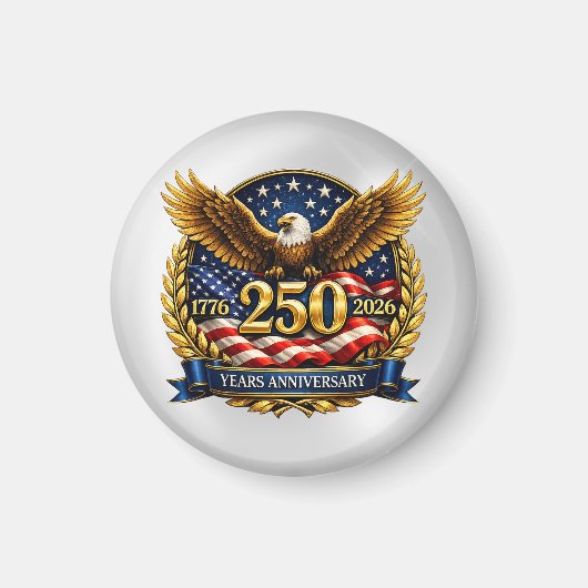 アメリカ建国250周年イーグルエンブレム マグネット (正面)