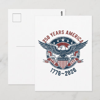 アメリカ建国250周年イーグルシール – 1776-2026 ポストカード