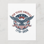 アメリカ建国250周年イーグルシール – 1776-2026 ポストカード (正面)