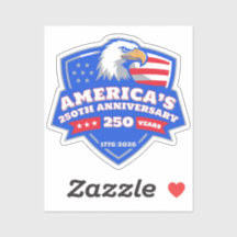 アメリカ建国250周年イーグルバッジ ビニールステッカー