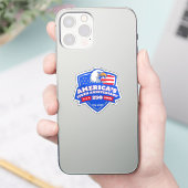 アメリカ建国250周年イーグルバッジ ビニールステッカー シール (スマートフォン)