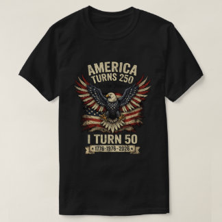 アメリカ建国250周年イーグル愛国ヴィンテージTシャツ Tシャツ