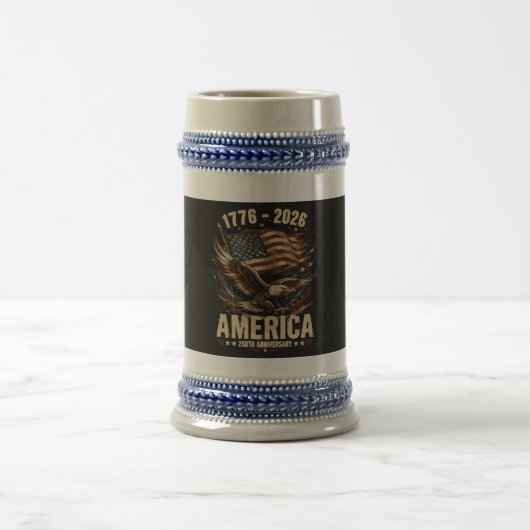 アメリカ建国250周年イーグル愛国 ビールジョッキ (中央)