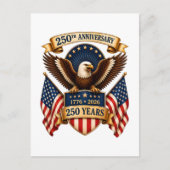 アメリカ建国250周年イーグル インビテーションポストカード (正面)