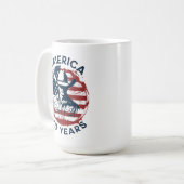 アメリカ建国250周年カウボーイ 1776-2026 コーヒーマグカップ (正面左)