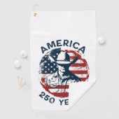 アメリカ建国250周年カウボーイ 1776-2026 ゴルフタオル (インサイチュ)