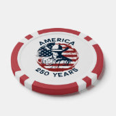 アメリカ建国250周年カウボーイ 1776-2026 ポーカーチップ (シングル)