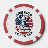 アメリカ建国250周年カウボーイ 1776-2026 ポーカーチップ (裏面)