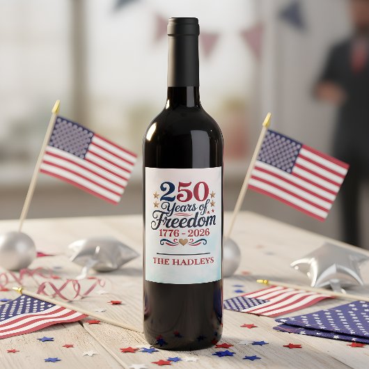 アメリカ建国250周年スカイ ワインラベル
