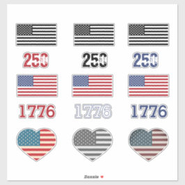 アメリカ建国250周年ステッカーセット シール