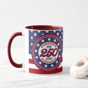 アメリカ建国250周年セミクワインセンテニアルフラグ マグカップ