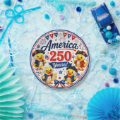 アメリカ建国250周年ダッキーお祝いペーパーボウル ペーパープレート (パーティー)