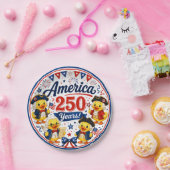 アメリカ建国250周年ダッキーお祝いペーパーボウル ペーパープレート (パーティー)