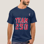 アメリカ建国250周年チーム 250イベント名パーティージャージ Tシャツ (正面)