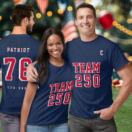 アメリカ建国250周年チーム 250イベント名パーティージャージ Tシャツ