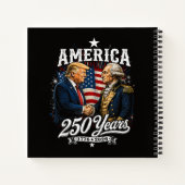 アメリカ建国250周年トランプワシントン ノートブック (裏面)
