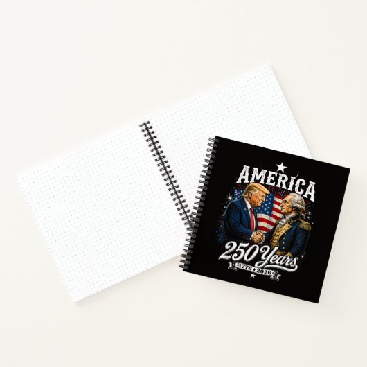 アメリカ建国250周年トランプワシントン ノートブック (内部)